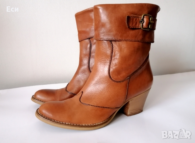 Дамски кожени боти № 37, снимка 1