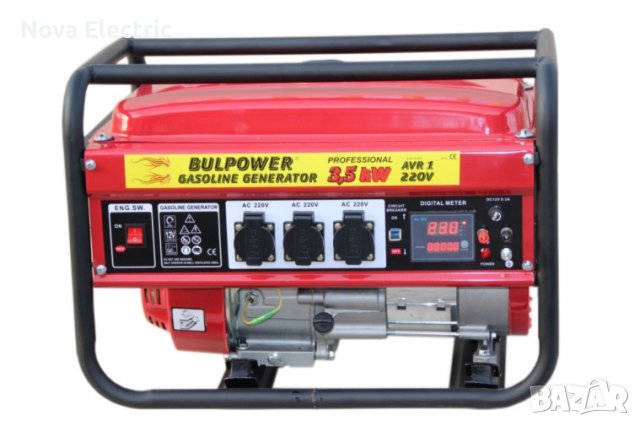Генератор ГАЗ-БЕНЗИН И Стабилизатор На Ток (950W-10КW / 3КW-60КW) BULPOWER, снимка 9 - Генератори - 39457787