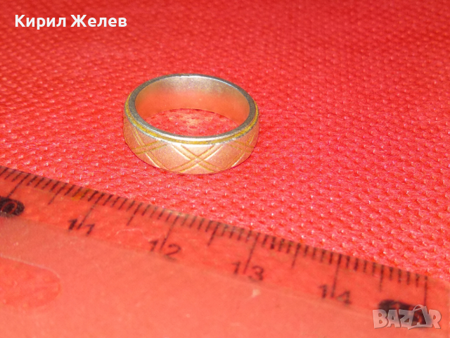 СТАР СТИЛНО ОРНАМЕНТИРАН СРЕБЪРЕН ПРЪСТЕН ХАЛКА ВИСОКА ПРОБА СРЕБРО РЕТРО БИЖУ РЪЧНА ИЗРАБОТКА 43803, снимка 3 - Антикварни и старинни предмети - 44610344