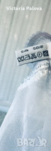 Разкошен копринен шал PASCINOT PARIS, снимка 10 - Шалове - 51365570