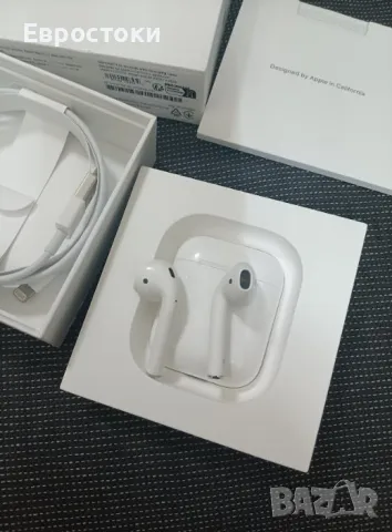 Безжични слушалки Apple AirPods MV7N2TY/A, ОРИГИНАЛЕН продукт Apple, с калъф за зареждане, снимка 8 - Безжични слушалки - 50042388