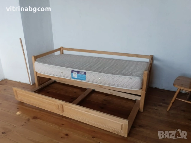 Легло тип ”Сандвич”от масив, снимка 4 - Спални и легла - 53853477