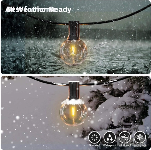 150 фута LED глобусови външни гирлянди, снимка 4 - Външни лампи - 52130197