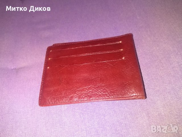 Калъвче марково на Арт за карти документи естествена кожа 108х81мм