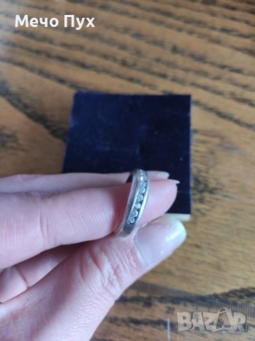 Сребърен пръстен (106), снимка 7 - Пръстени - 39892804