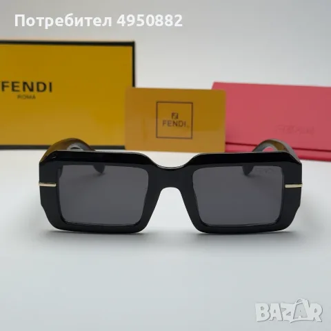Слънчеви очила Fendi Bold Square Logo Edition нови, черно и бяло, снимка 4 - Слънчеви и диоптрични очила - 56161471