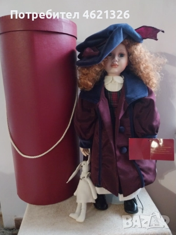 Винтидж порцеланова кукла на Х. Самюел Линдзи, колекционерска лимитирана серия като нова, снимка 11 - Декорация за дома - 52069242