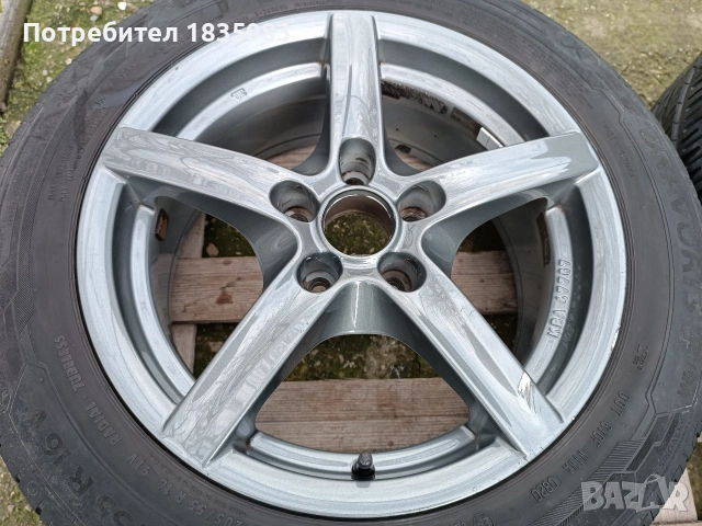 Лети джанти 16ки 5х110 Alutec + летни гуми 205/55/16 Barum, снимка 4 - Гуми и джанти - 52817237