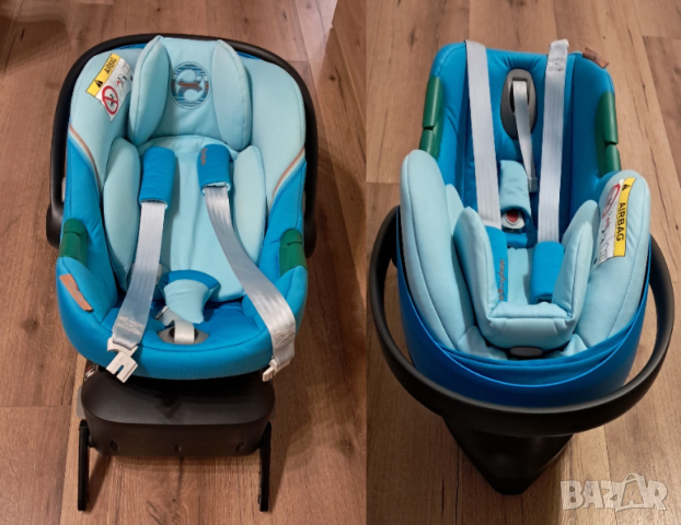 Столче за кола Cybex Aton S2 i-Size и база за столчето Cybex Base One