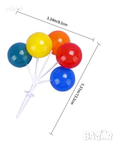 5 балона връзка изкуствени декоративни балони балончета балон топер украса за торта мъфини парти, снимка 2 - Други - 41865105