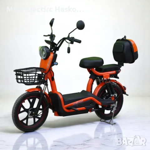 Електрически скутер с педали MaxMotors EBZ 18 750W/48V/20Ah - ORANGE