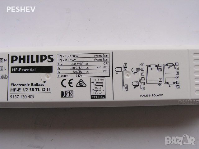 Електронен баласт за луминесцентни тръби T8 2x58w , снимка 3 - Друга електроника - 35875174