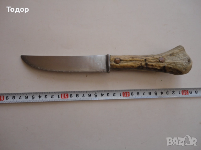 Шведски ловен нож дръжка рог