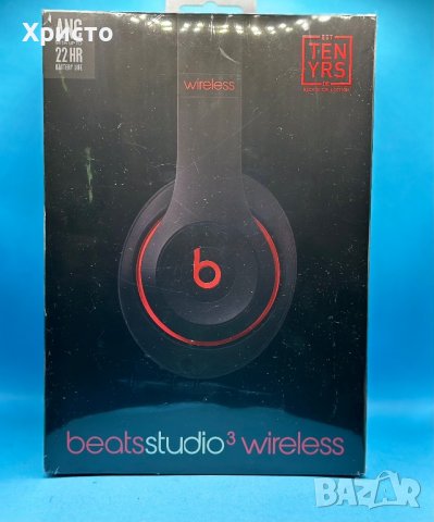 НОВИ!!! Слушалки Beats Studio3 Wireless, Over-Ear, Decade Collection, Defiant Black-Red , снимка 6 - Безжични слушалки - 39707045