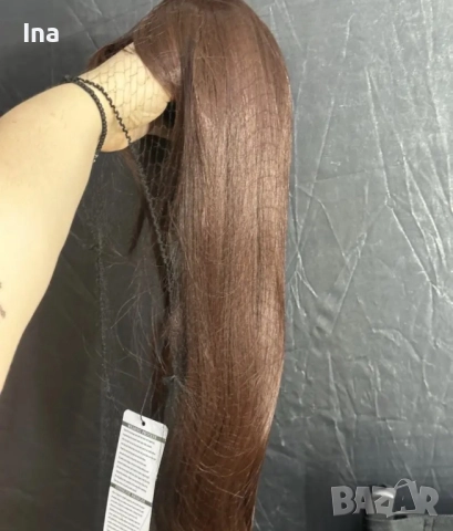 Кестенява луксозна  перука , снимка 10 - Аксесоари за коса - 51751152