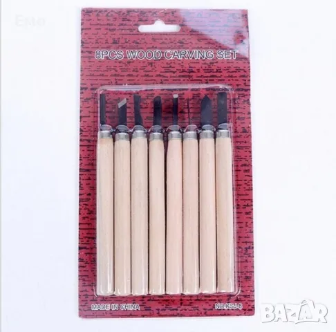 Комплект от 8 резци за линолеум или дърво, снимка 2 - Други инструменти - 48735773