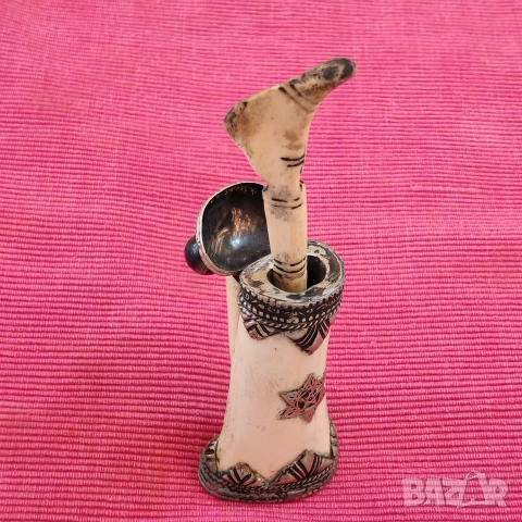 Стара еврейска мастилница от кост. , снимка 5 - Антикварни и старинни предмети - 52549706