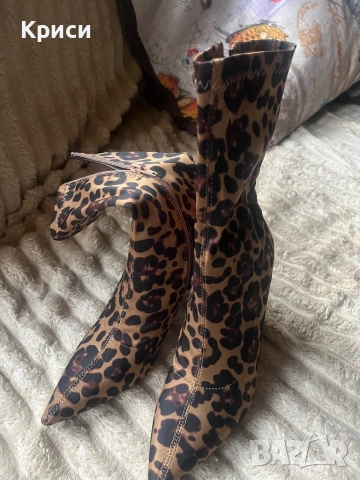 Дамски тигрови боти, снимка 2 - Дамски боти - 53132266