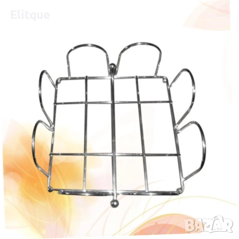 Луксозен метален салфетник в сребристо, ‎18,5 x 1 x 7,62 cm, снимка 14 - Други стоки за дома - 52901370