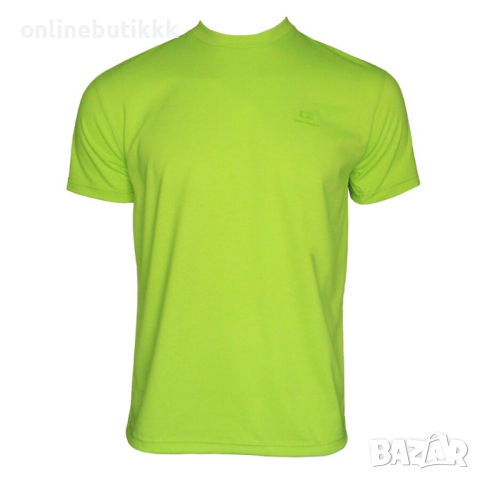 Памучна тениска в зелен цвят, снимка 1 - Тениски - 44616417