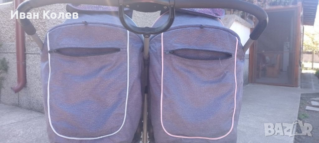 Количка за близнаци, снимка 4 - Детски колички - 36445708