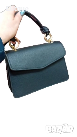 Малка дамска чанта с къса дръжка с възли 23х15х6см, снимка 4 - Чанти - 52896197