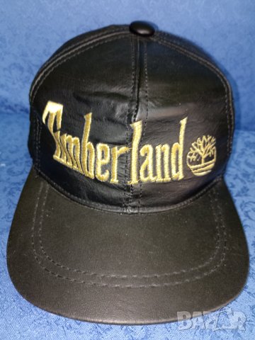 Timberland - Кожена шапка с козирка със златист надпис, снимка 3 - Шапки - 44177801