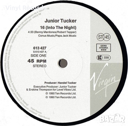 Junior Tucker ‎– 16 (Into The Night) Vinyl, 12", снимка 2 - Грамофонни плочи - 36111241