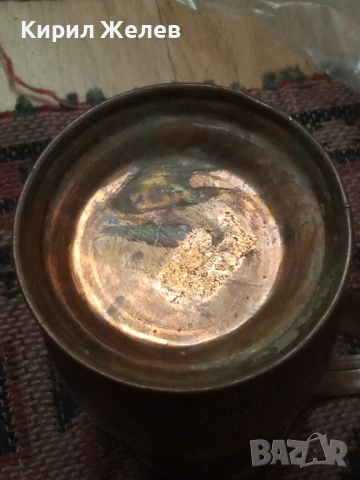 Антична медна кана 54268, снимка 3 - Антикварни и старинни предмети - 53637614