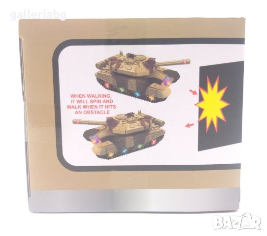 Играчка на танк със звуци и светлини , снимка 3 - Електрически играчки - 35154747