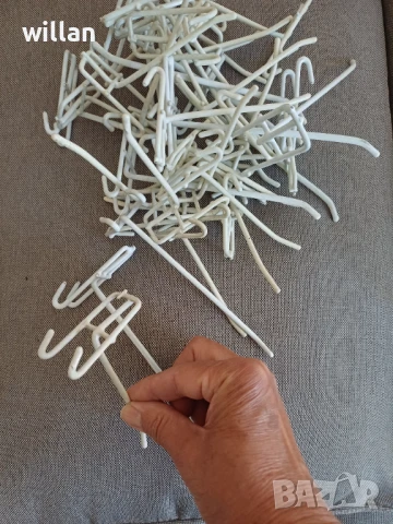 Куки за стелажи, синджири,  за окачване, метални бели и черни., снимка 2 - Други стоки за дома - 50602271