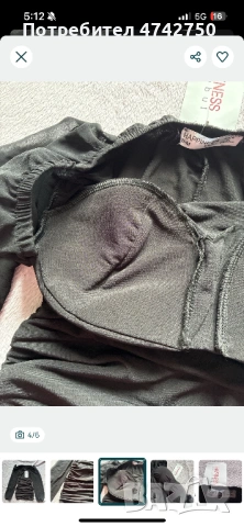 Елегантна черна рокля, снимка 4 - Рокли - 53538443