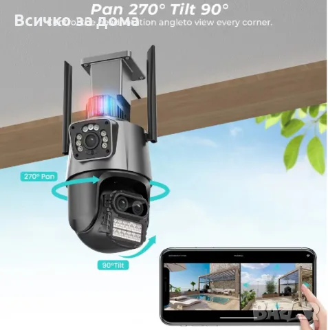 Камера за наблюдение, снимка 7 - IP камери - 55768312