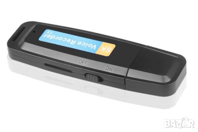 Скрит Звукозапис Шпионски Аудио Рекордер Скрита Слушалка Диктофон 8GB MP3 Player Слот за Карта Памет, снимка 10 - Аудиосистеми - 41381266