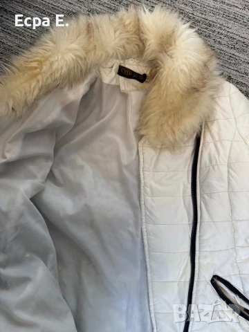 Бяло зимно яке, снимка 7 - Якета - 53022478