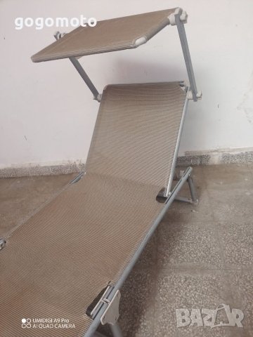 Шезлонг, сгъваемо легло туристическо, алуминиево , снимка 1