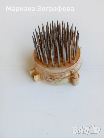 Мраморна кутия за бижута, - Сувенири от Абанос - ЮАР, Ваза, - Етнографска гривна, - Кензан за цветя, снимка 12 - Антикварни и старинни предмети - 50113470