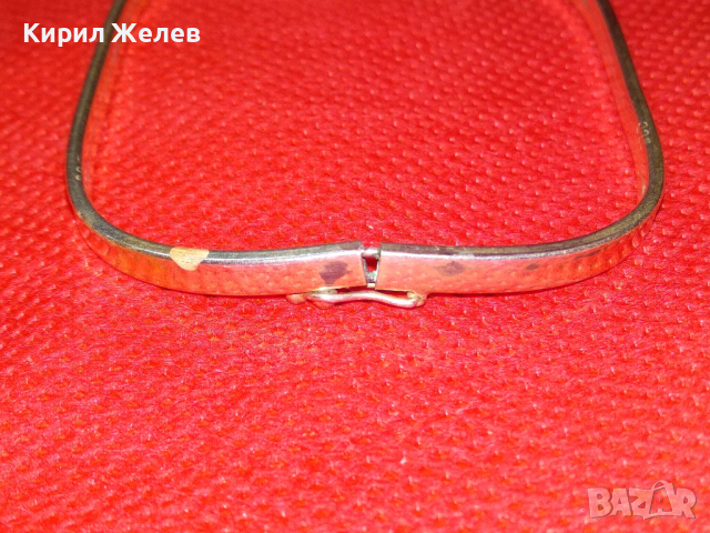 СТАРА АНГЛИЙСКА РЕТРО СРЕБЪРНА ГРИВНА СРЕБРО 925 ФИНА РЪЧНА МАЙСТОРСКА ИЗРАБОТКА 41885, снимка 15 - Гривни - 44611508