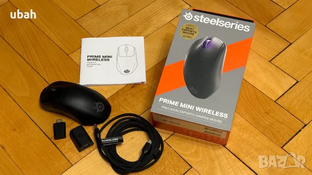 Безжична геймърка мишка SteelSeries Prime Mini Wireless, снимка 2 - Клавиатури и мишки - 56087147