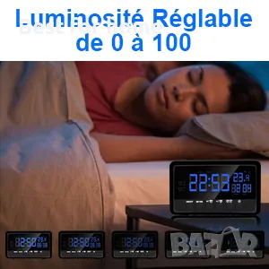 5G WiFi шпионска камера в часовник- термометър с Tuya , снимка 8 - Камери - 48833166