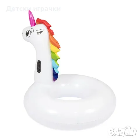 Надуваем пояс Bestway еднорог, 136 х 131 см, за басейн и плаж, снимка 4 - Надуваеми играчки - 49899724