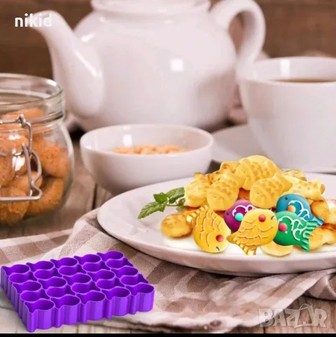 риба малки рибки крекери пластмасов резец форма за бисквотки сладки соленки , снимка 3 - Форми - 48120274