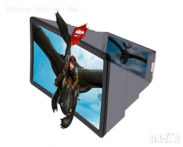 Прибиращ се 3D HD екран за мобилен телефон, лупа