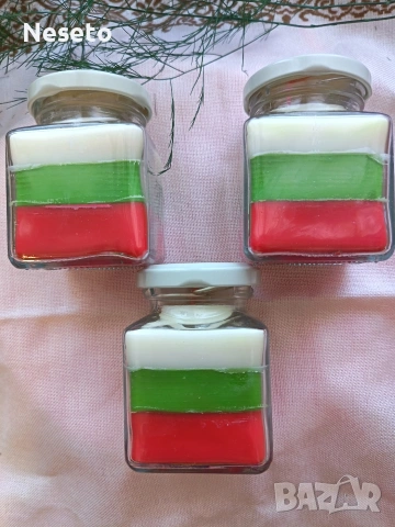 Ръчно изработени натурални свещи, трибагреник