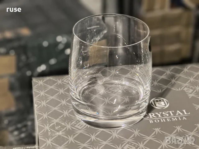 НОВИ! Комплект чаши за уиски Crystal Bohemia Pavo 290 ml ниски чаши за вода 6 броя, снимка 10 - Сервизи - 56117588