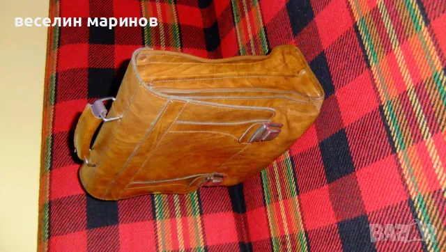 Продавам кожена чанта за документи , учебници, снимка 3 - Чанти - 49153119