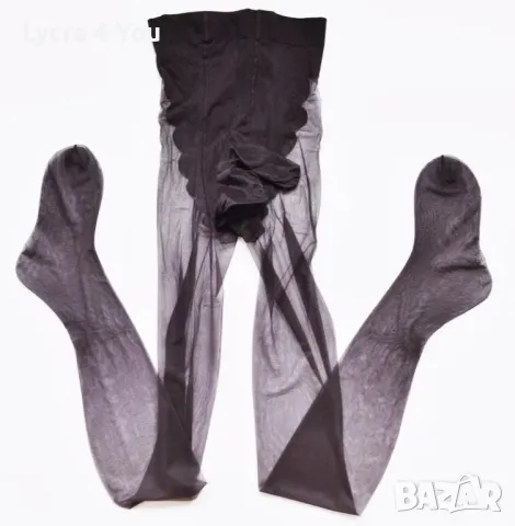 M/L мъжки прозрачен чорапогащник с хобот