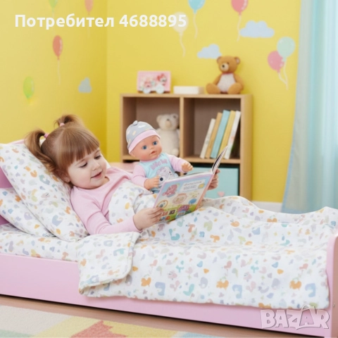 Кукла Baby Doll с аксесоари за хранене – Забавление и грижа за малката мама, снимка 3 - Кукли - 52872635