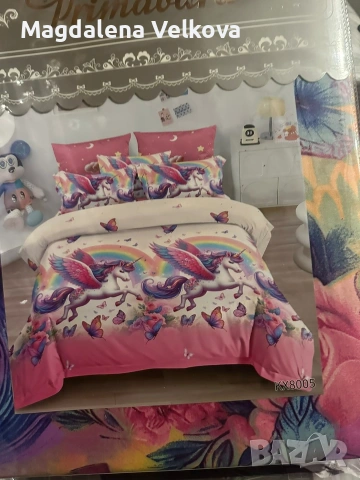 Спално бельо с чаршаф с ластик , снимка 3 - Спално бельо - 53339062