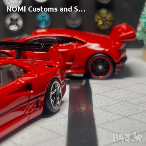 Hot Wheels Ferrari F40 Competizione & Lamborghini Huracan Super Trofeo , снимка 3 - Коли, камиони, мотори, писти - 52822576